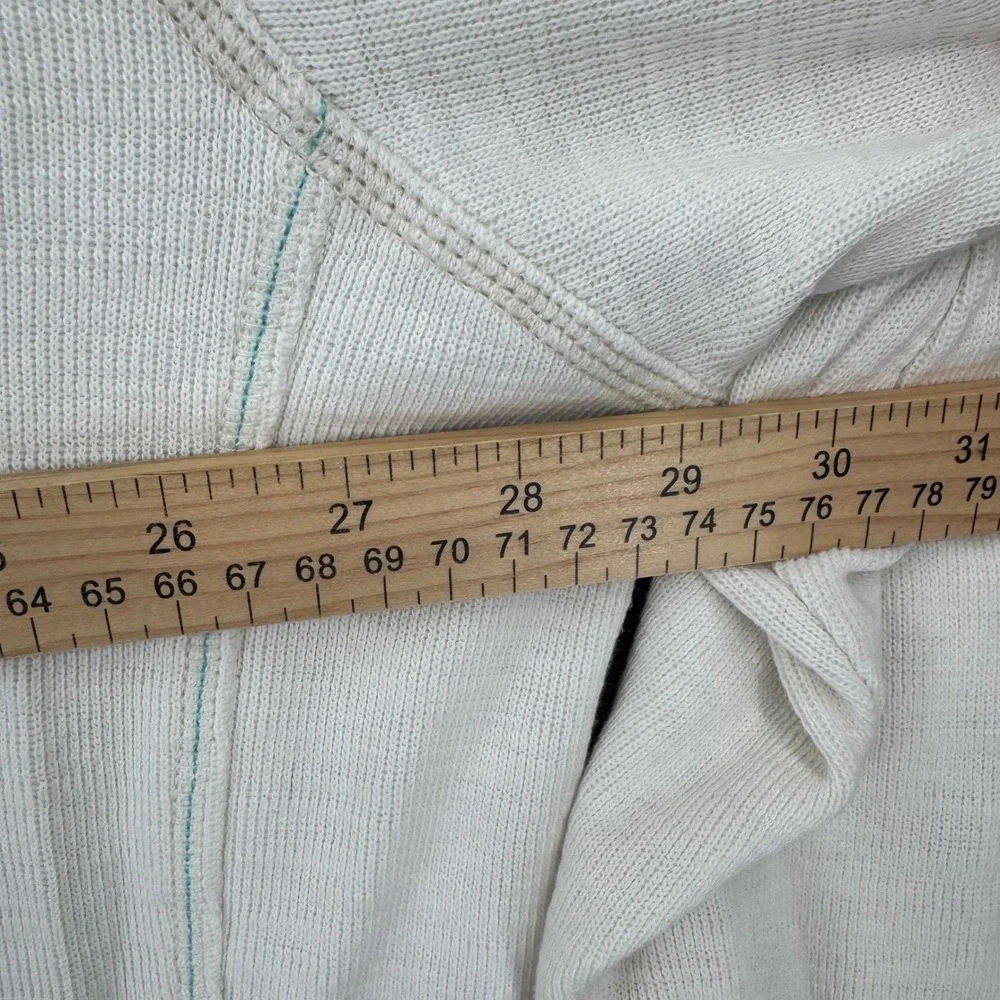 Tommy Bahama Mens 3XL Cream Pima Cotton Tencel 1/4 Zip Pullover Sweater Marlin